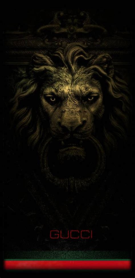 gucci lion wallpaper|gucci lion print wallpaper black.